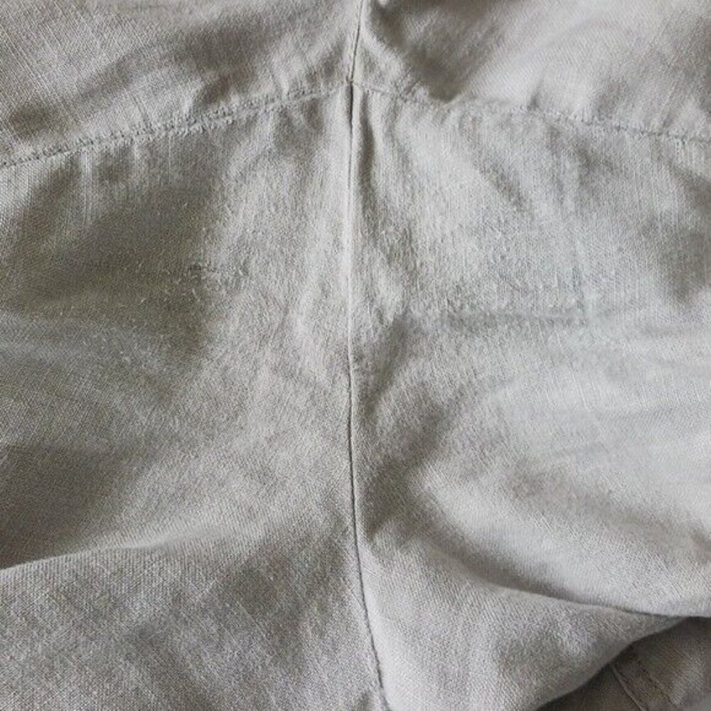 INC International Concept 100% Linen Grey Straight Leg Cargo Pants 12 - Picture 13 of 16